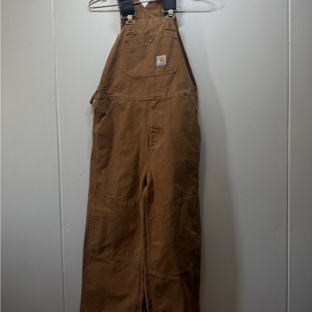 Y10 Carhartt coyote Brown Overalls